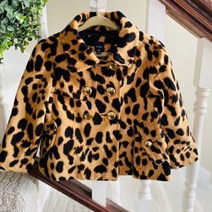 Girls Leopard Gap Jacket